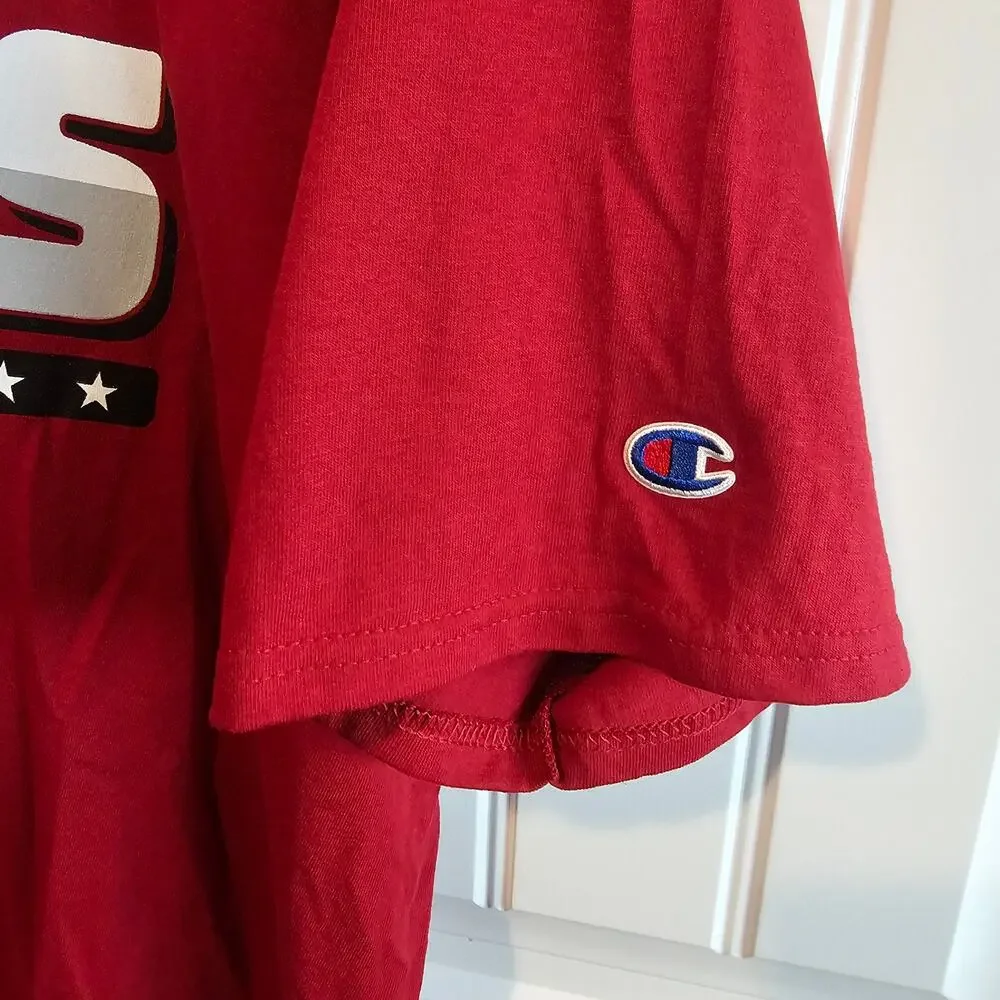 Oklahoma University OU T-Shirt 2X Champion Red Hammer the Horns Boomer Sooners - Picture 4 of 9